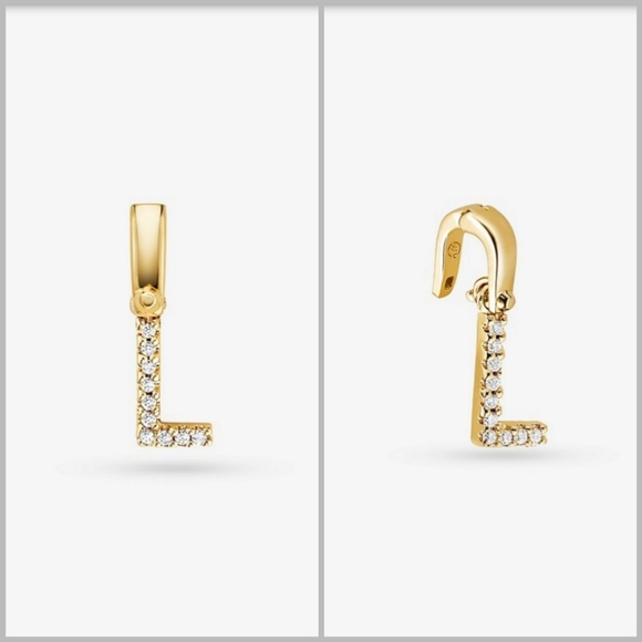 🎉2X HP🎉 Michael Kors "L" initial charm - Picture 2 of 15